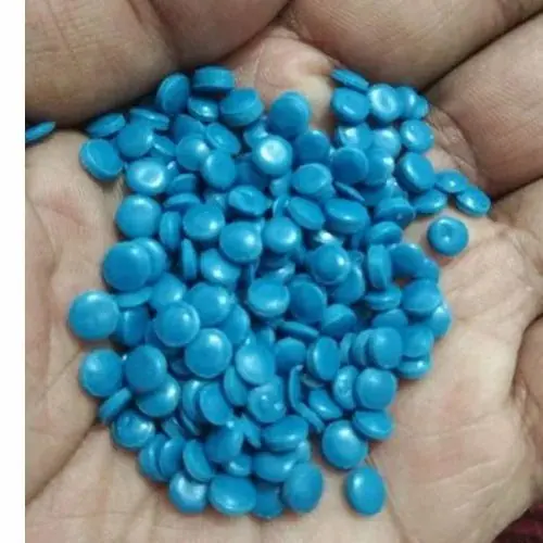 Drum Blue Reprocessed HDPE Granules — plastic granules supplied by Bari Enterprise, Kolkata